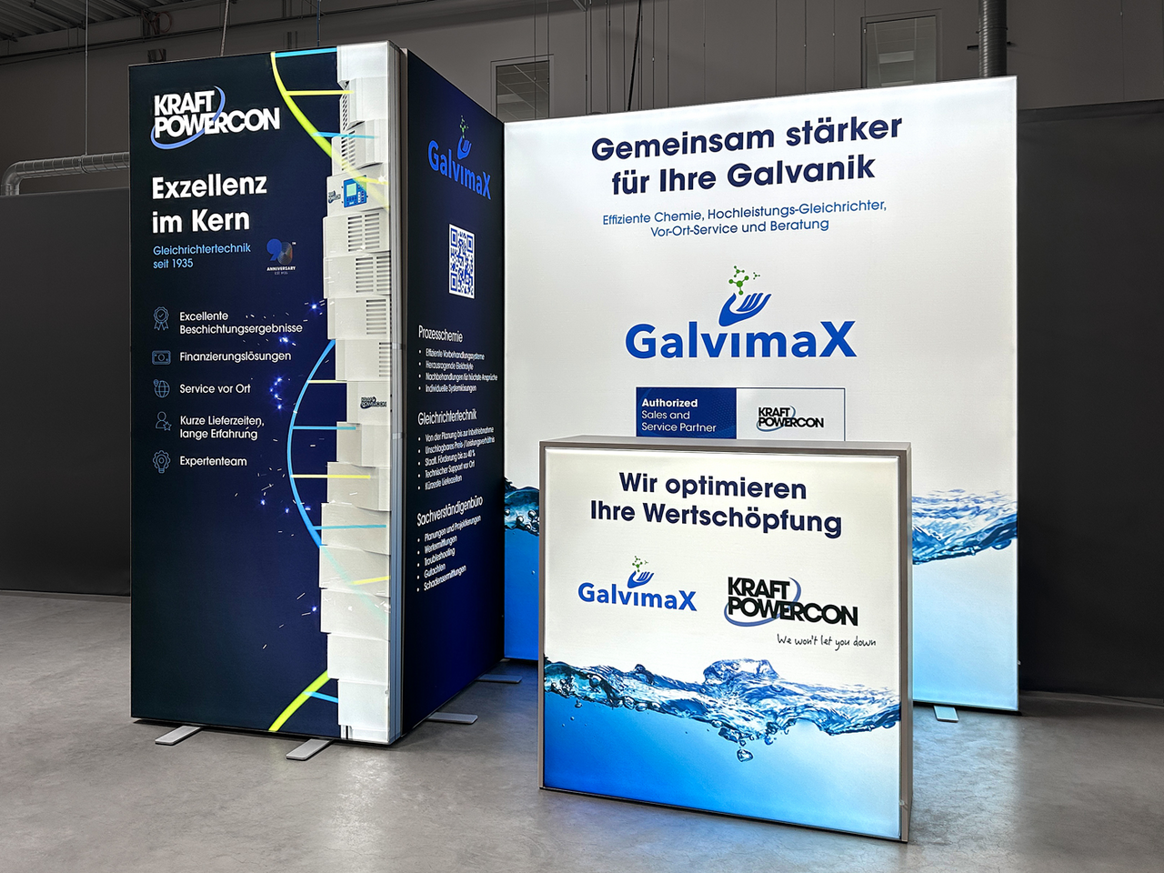 Modularer Messestand - Aufbauvariante 3