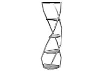 Twist Vitrinensäule halbrund Aufbau Twist Vitrinensäule halbrund Aufbau