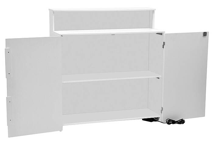 ALU LightUp MAX LED Counter - rear with open doors ALU LightUp MAX LED Counter - rear with open doors