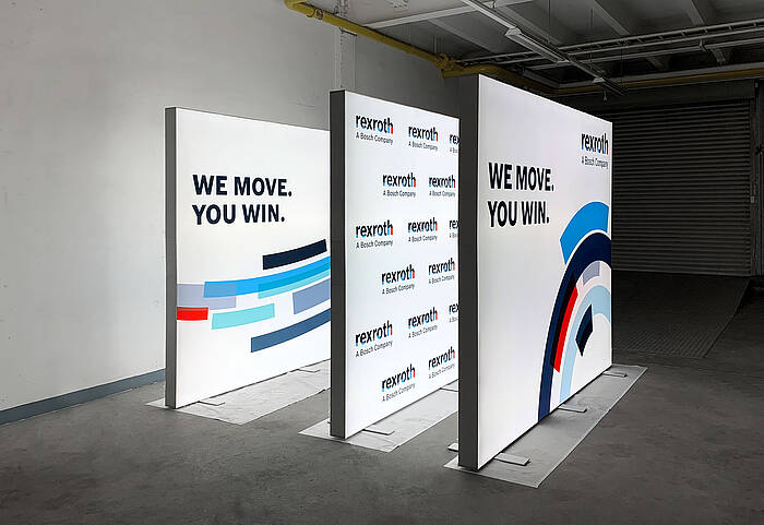 Bosch Rexroth AG LED exhibition walls ALU STAR