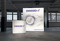 DAVASO GmbH ALU LightUp LED-Messetheke DAVASO GmbH ALU LightUp LED-Messetheke