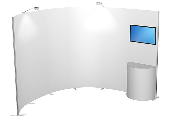 ISOframe Curved Exhibition stand 4 ISOframe Curved Exhibition stand 4