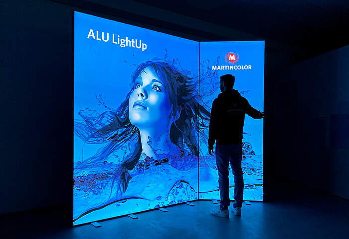 ALU LightUp Exhibition stand corner