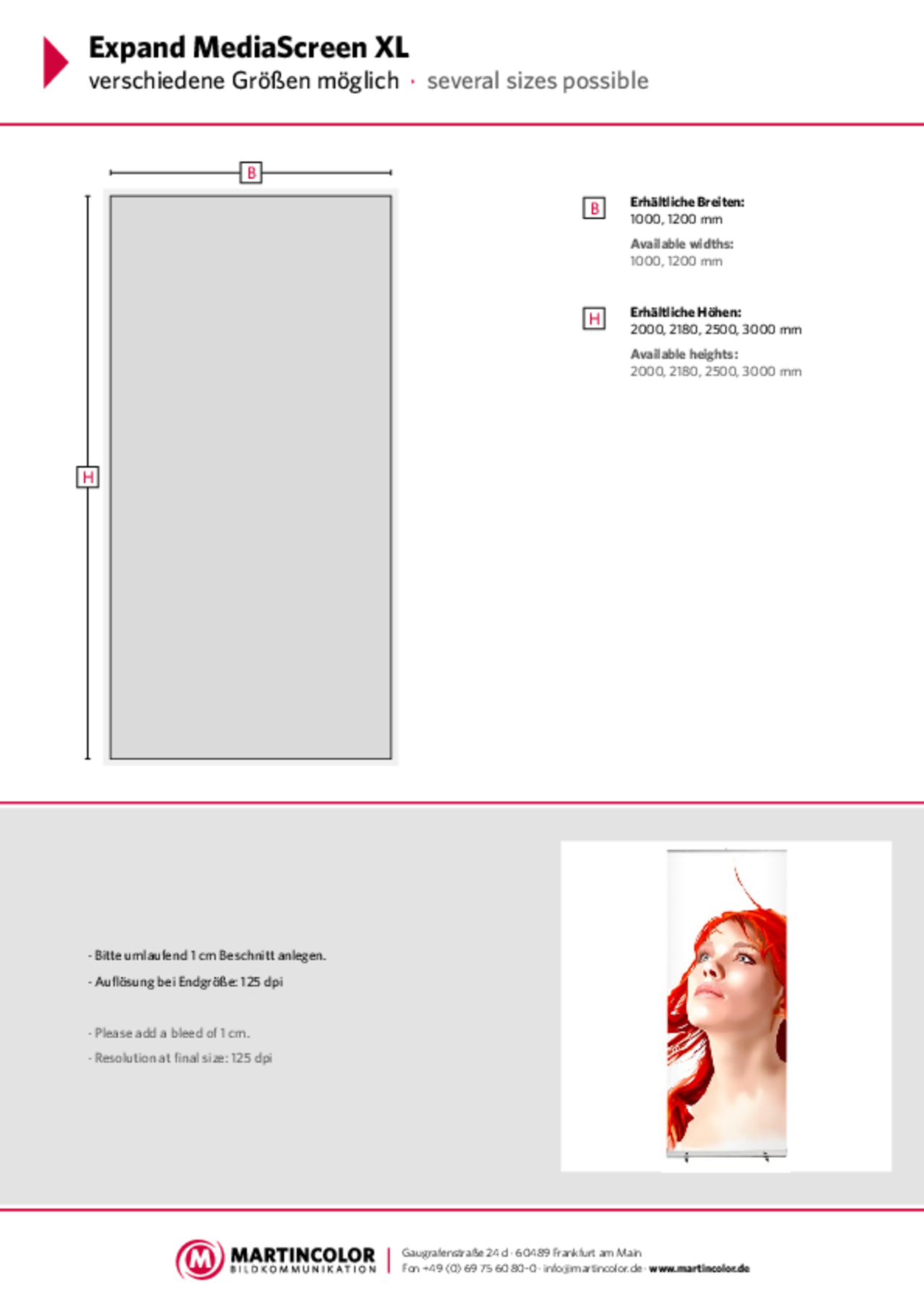 Expand MediaScreen XL data sheet PDF
