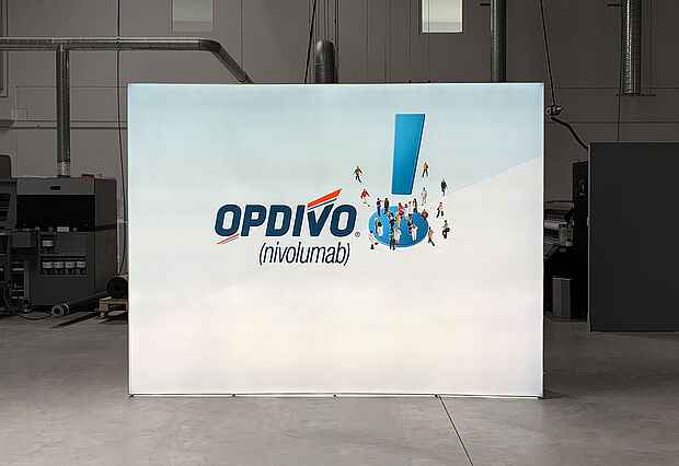 Bristol-Myers Squibb GmbH & Co. KGaA LED-Messewand GRID Lightbox