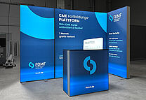 FOMF Forum Medizin Fortbildung ALU STAR illuminated wall FOMF Forum Medizin Fortbildung ALU STAR illuminated wall