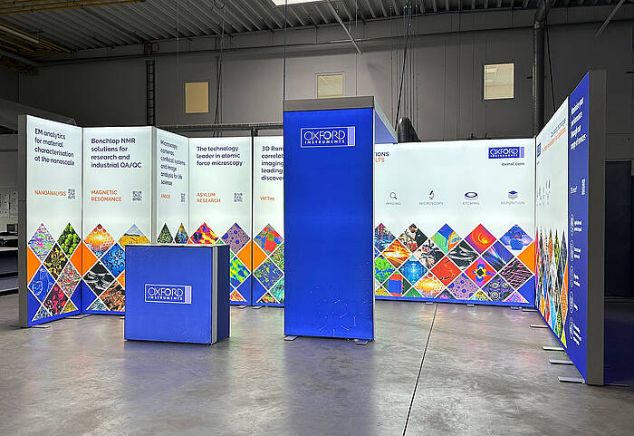 Oxford Instruments ALU STAR LED exhibition stand 7