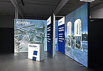 Küchler Technik AG - LED exhibition stand with storage space Küchler Technik AG - LED exhibition stand with storage space