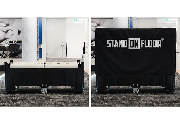 Stand-ON exhibition floor - transport 2
