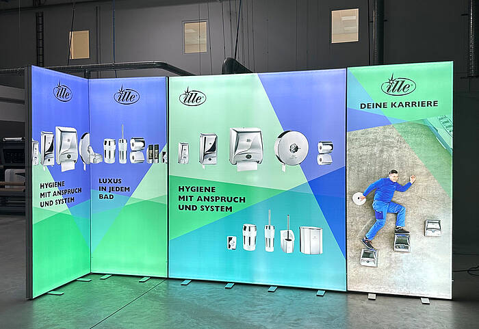 Ille Papier-Service GmbH LED-Exhibition wall 1