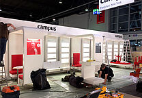 Campus Verlag exhibition stand assembly 6