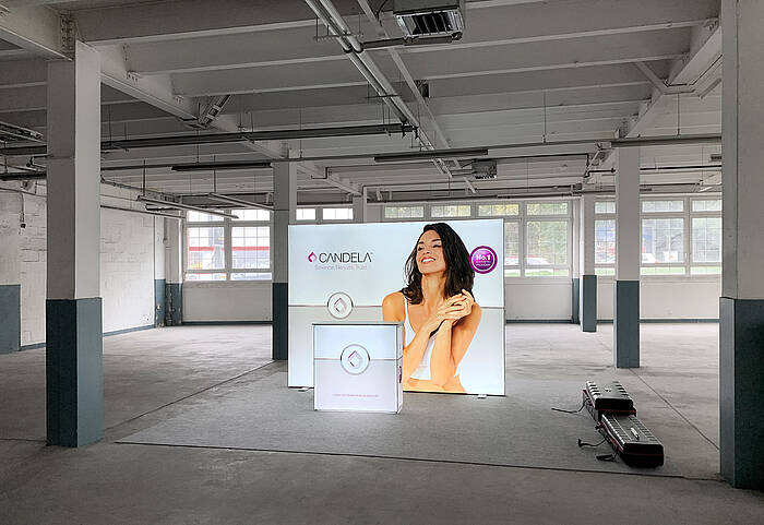 Candela Laser Germany LED exhibition wall ALU STAR Candela Laser Germany LED exhibition wall ALU STAR
