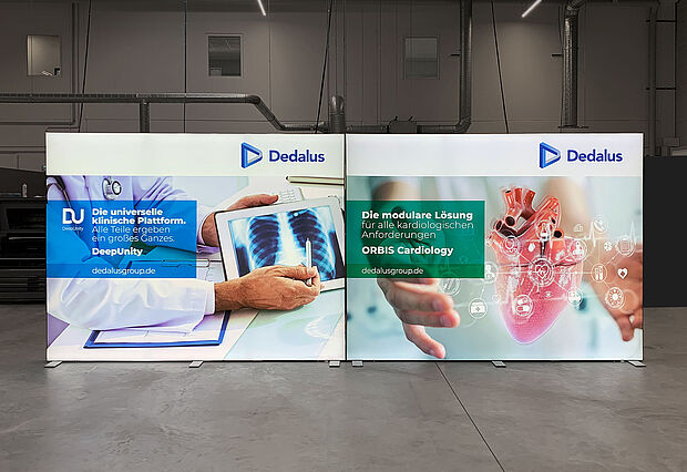 Dedalus HealthCare GmbH ALU STAR LED-Messestand Dedalus HealthCare GmbH ALU STAR LED-Messestand