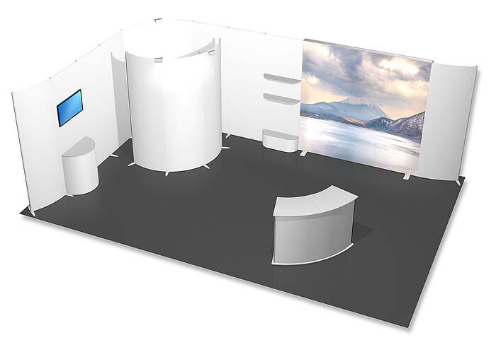 Exhibition stand solutions example 3 Exhibition stand solutions example 3