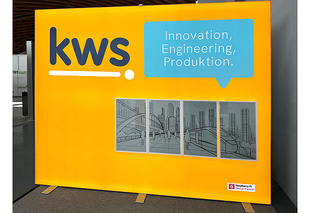 kws Computersysteme GmbH LED exhibition wall with 4 screens kws Computersysteme GmbH LED exhibition wall with 4 screens