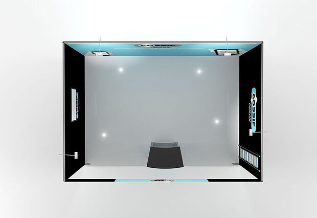 ISOframe Fabric exhibition stand solutions top view