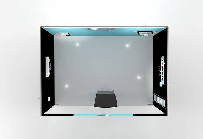 ISOframe Fabric exhibition stand solutions top view ISOframe Fabric exhibition stand solutions top view