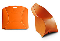 Flux Chair Orange Details Flux Chair Orange Details