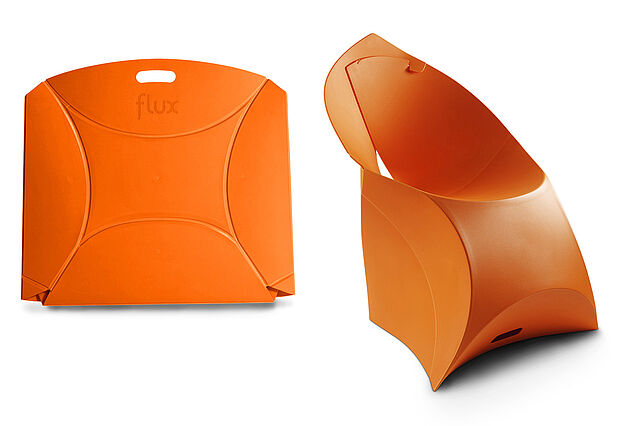 Flux Chair Orange Details Flux Chair Orange Details