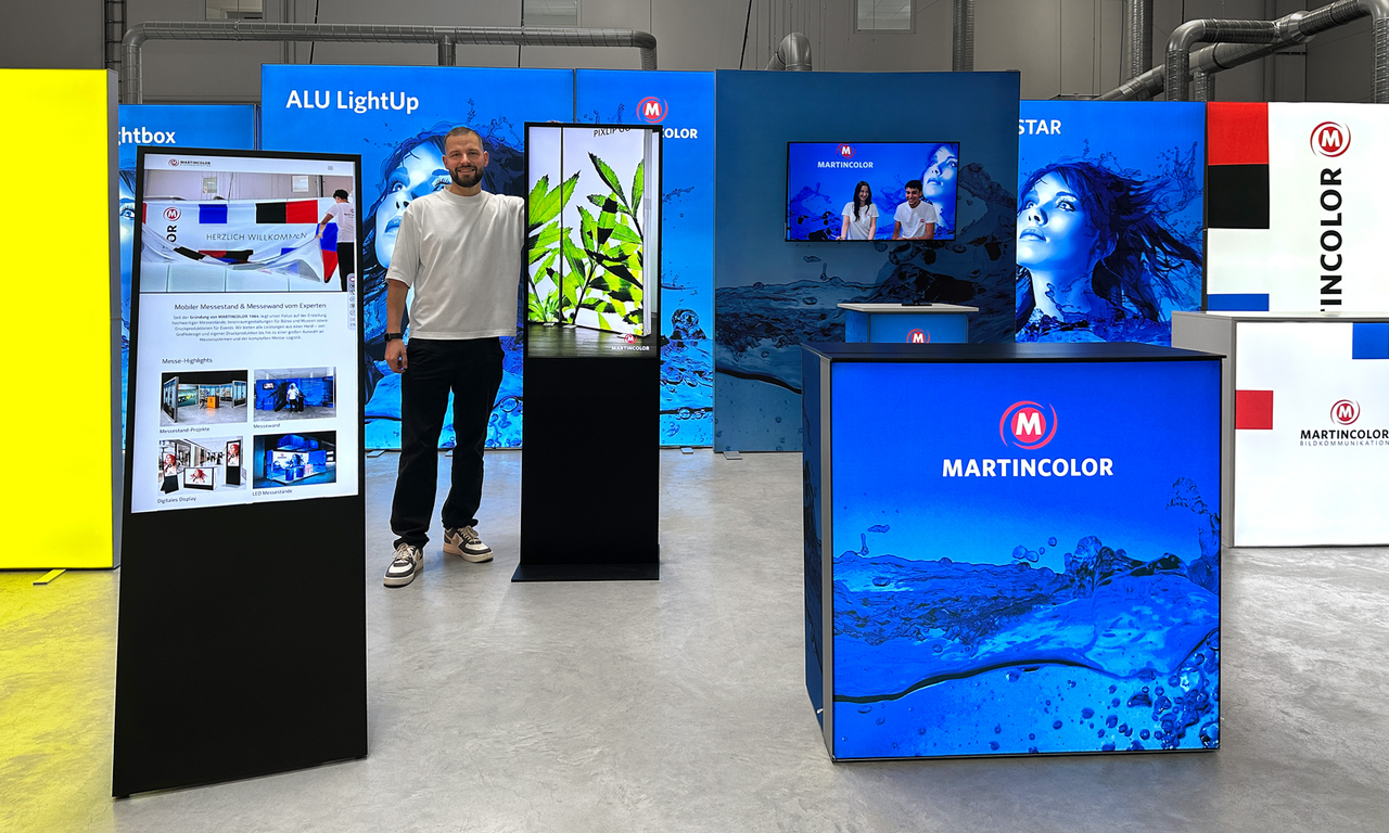 Digitale Displays im Showroom