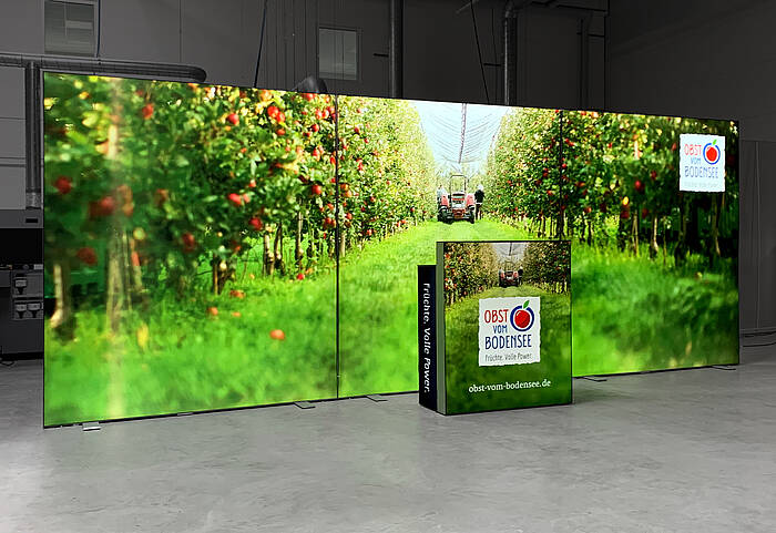 Obst vom Bodensee GmbH ALU STAR LED-Messestand 3 Obst vom Bodensee GmbH ALU STAR LED-Messestand 3