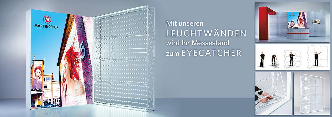 Leuchtwände - Frankfurt - Rhein Main - bestellen - bedrucken
