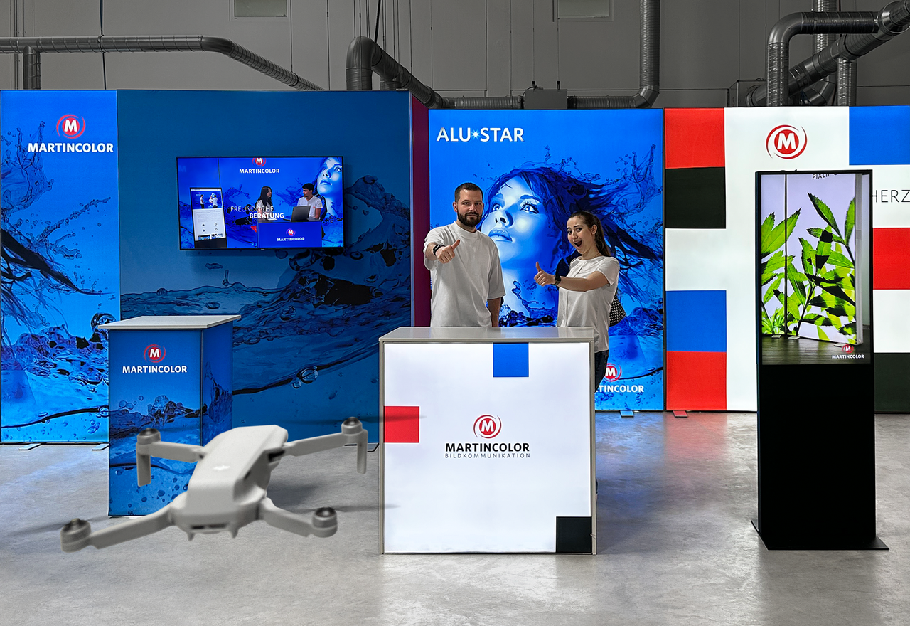 Showroom aus Drohnenperspektive