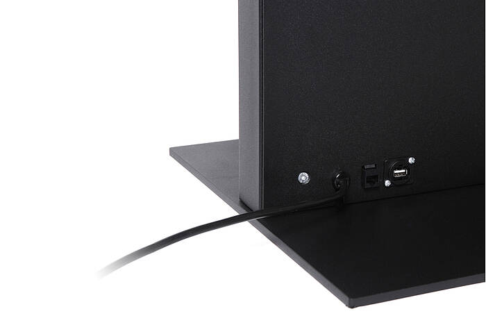 Digitale Infostele SMART Anschlüsse schwarz Digitale Infostele SMART Anschlüsse schwarz