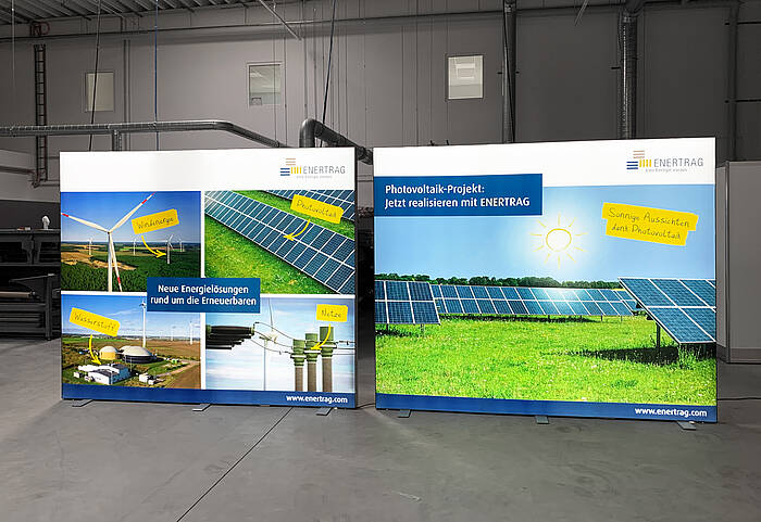 Enertrag SE ALU STAR LED exhibition walls