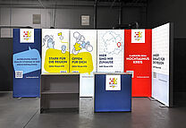 Hochtaunuskreis - LED Messestand mit Leuchttheken 1