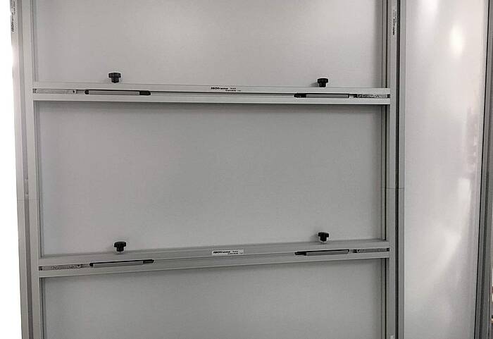 AUSTRIA JUICE GmbH exhibition wall ISOframe Wave back side