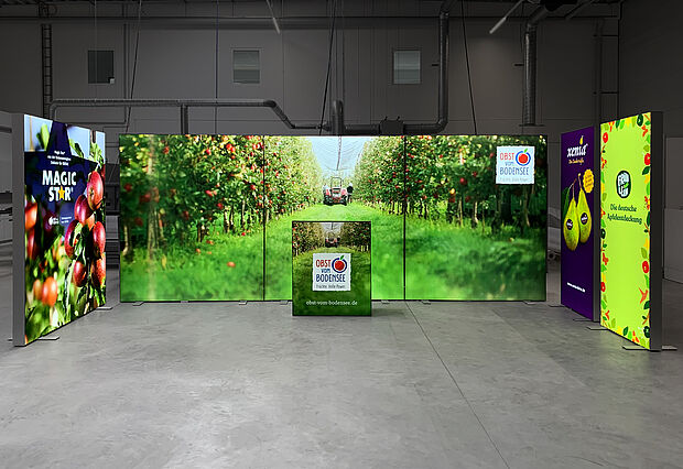 Obst vom Bodensee GmbH ALU STAR LED-Messestand 6