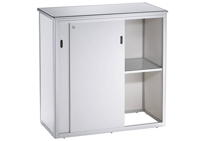 ALU-PRO Counter Rückseite mit abschließbaren Türen ALU-PRO Counter Rückseite mit abschließbaren Türen