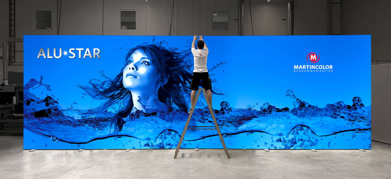 LED illuminated wall
