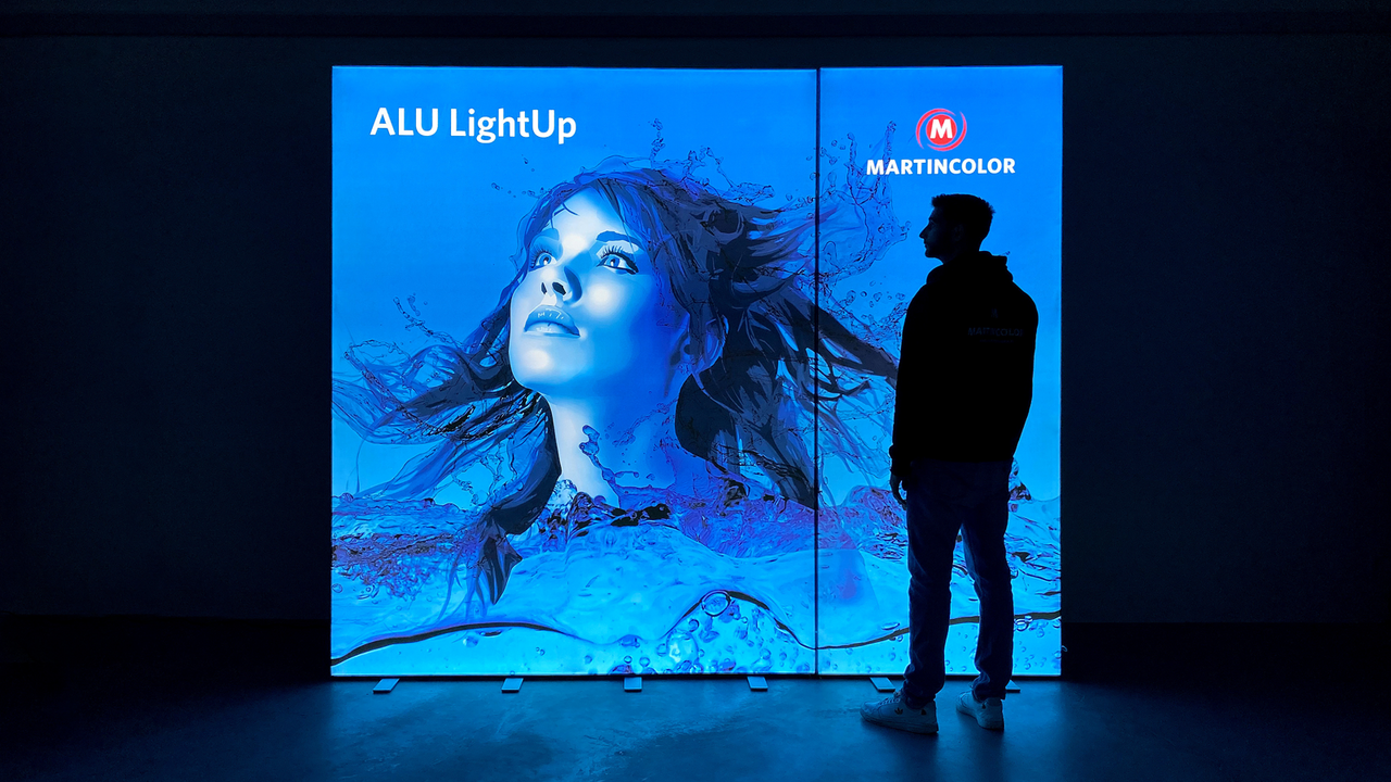 LED Messewand ALU LightUp