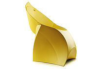 Flux Chair Gelb Seitenansicht links Flux Chair Gelb Seitenansicht links