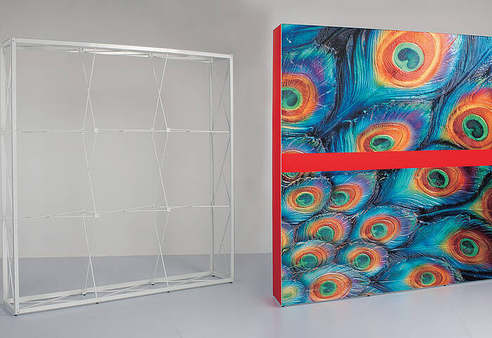 GRID Faltwand gerade Gestell GRID Faltwand gerade Gestell