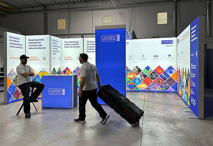 Oxford Instruments ALU STAR LED exhibition stand