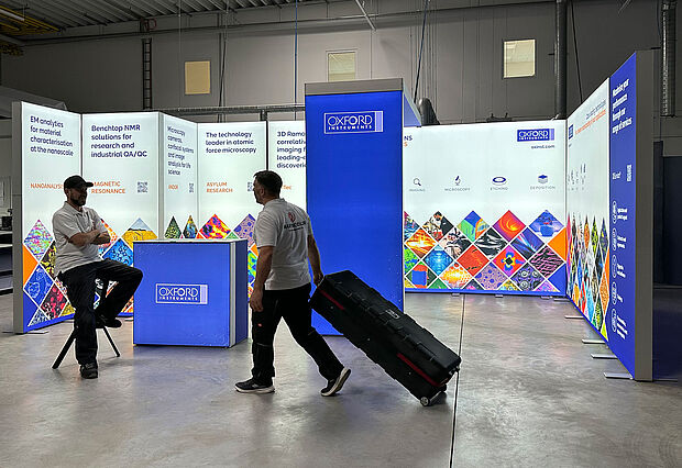 Oxford Instruments ALU STAR LED exhibition stand Oxford Instruments ALU STAR LED exhibition stand