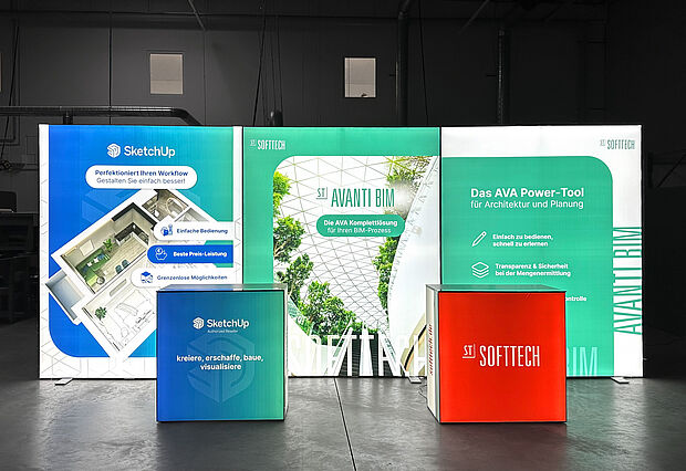 SOFTTECH GmbH LED-Messestand SOFTTECH GmbH LED-Messestand