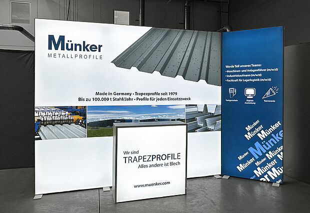 Münker Metallprofile GmbH - PIXLIP GO LED-Messestand mit Leuchttheke 1 Münker Metallprofile GmbH - PIXLIP GO LED-Messestand mit Leuchttheke 1