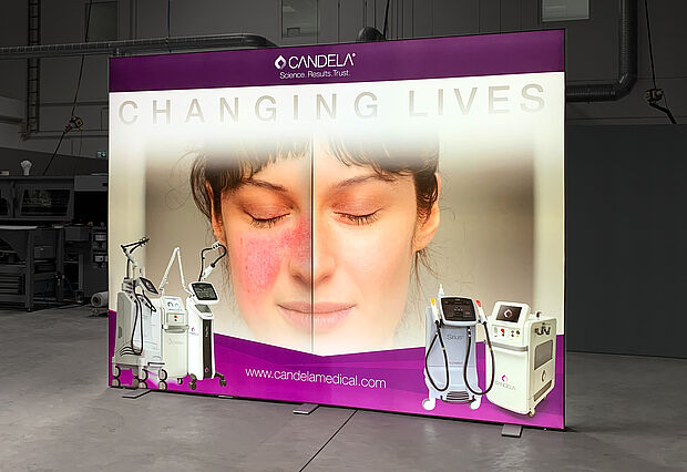 Candela Laser Germany LED exhibition wall ALU STAR 4