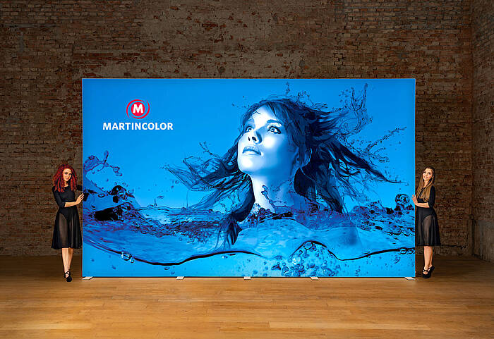 ALU STAR LED exhibition wall 500x300 cm ALU STAR LED exhibition wall 500x300 cm