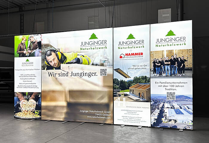 Junginger Naturholzwerk GmbH LED-exhibition stand Junginger Naturholzwerk GmbH LED-exhibition stand