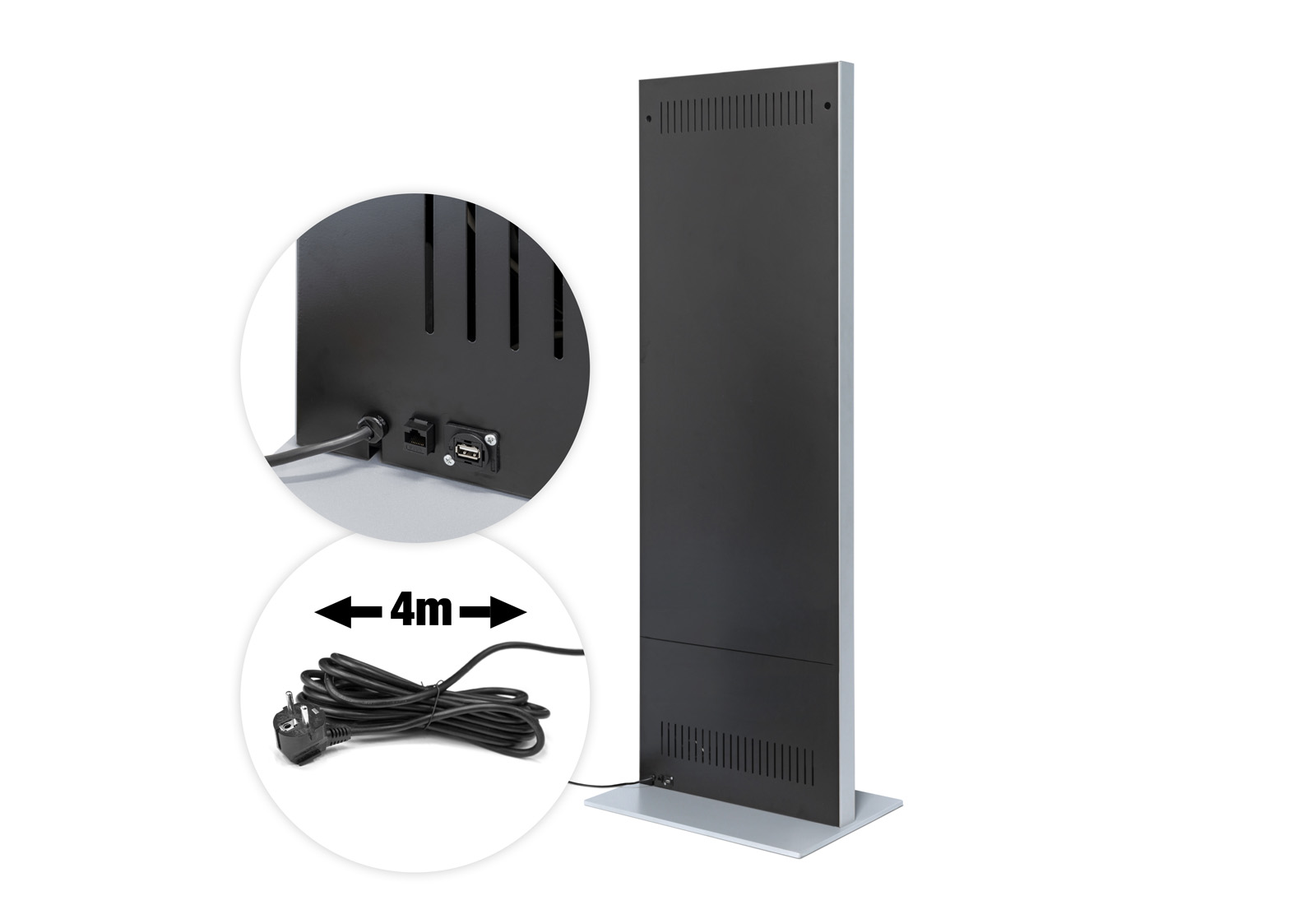 Digital info pillar SLIM