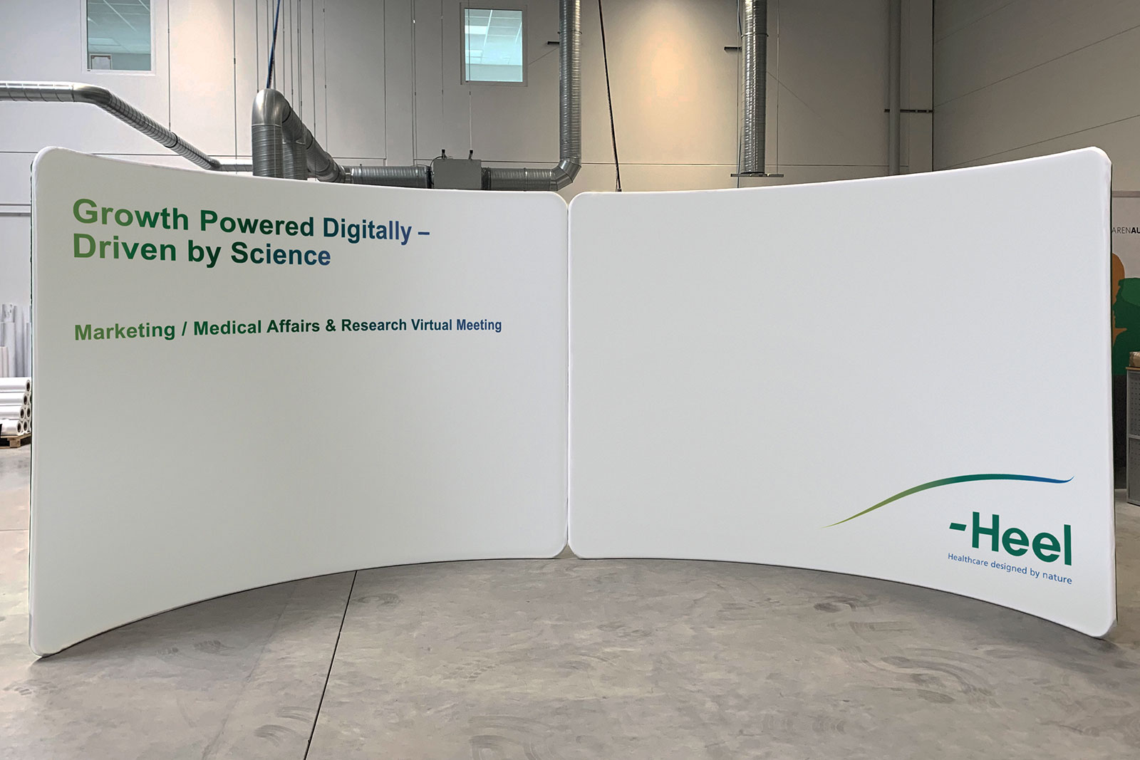 Mobile exhibition stand - ZippWall Curved - Heel