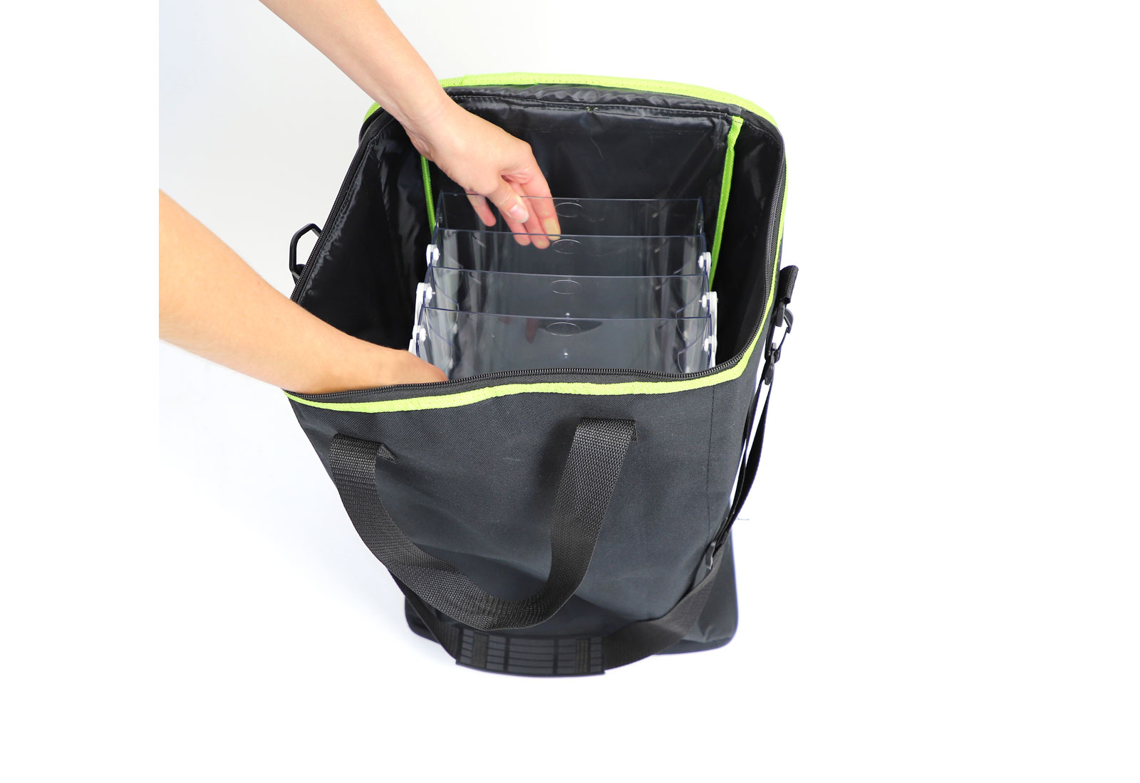 ZIP transport bag for brochure stand