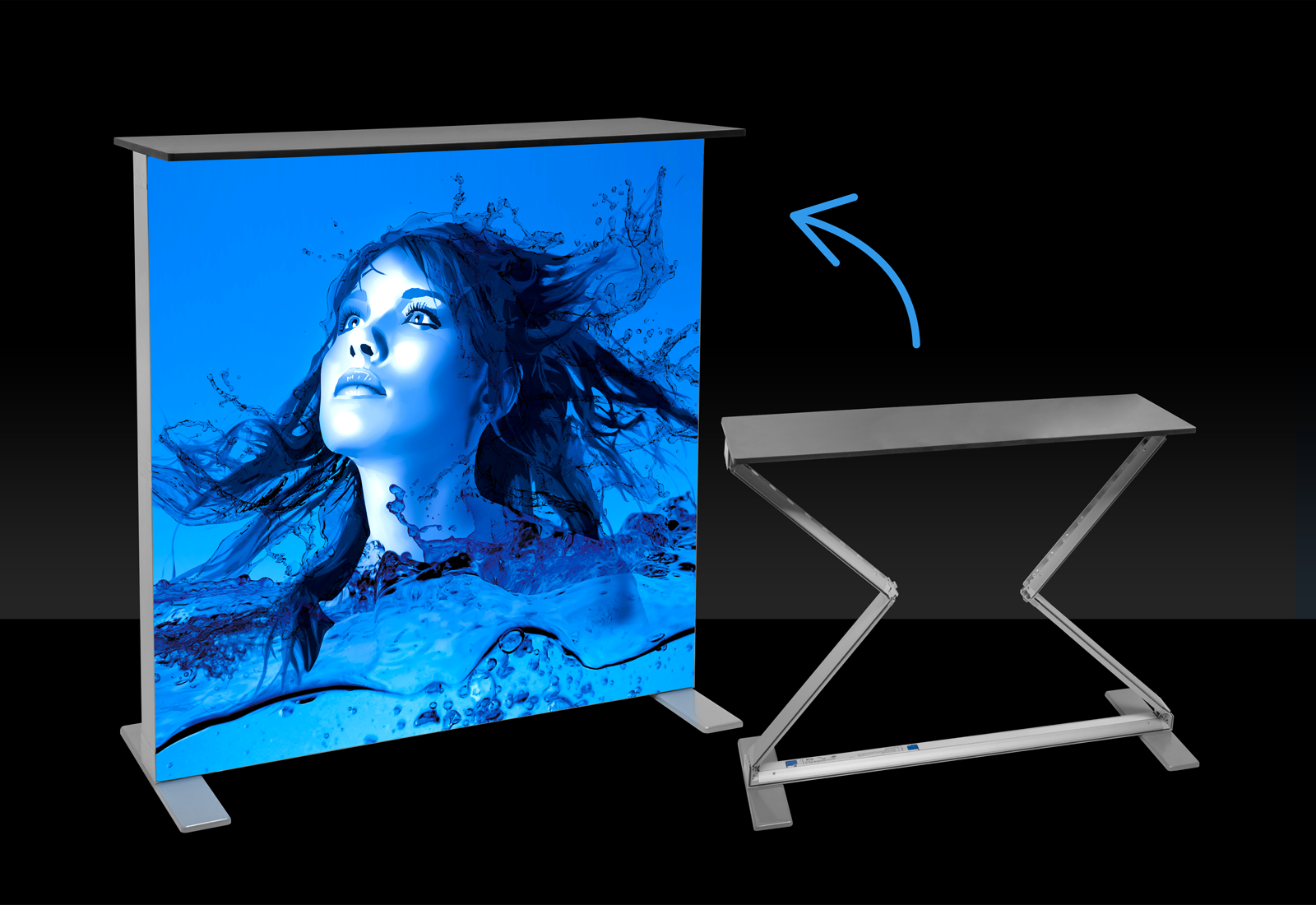 MAGIC FOLD illuminated counter