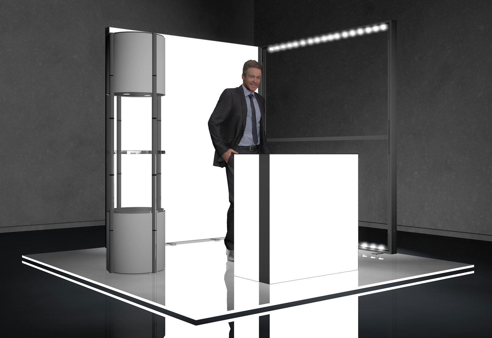 Messe-Set LED 5 für 3x3 m Standfläche