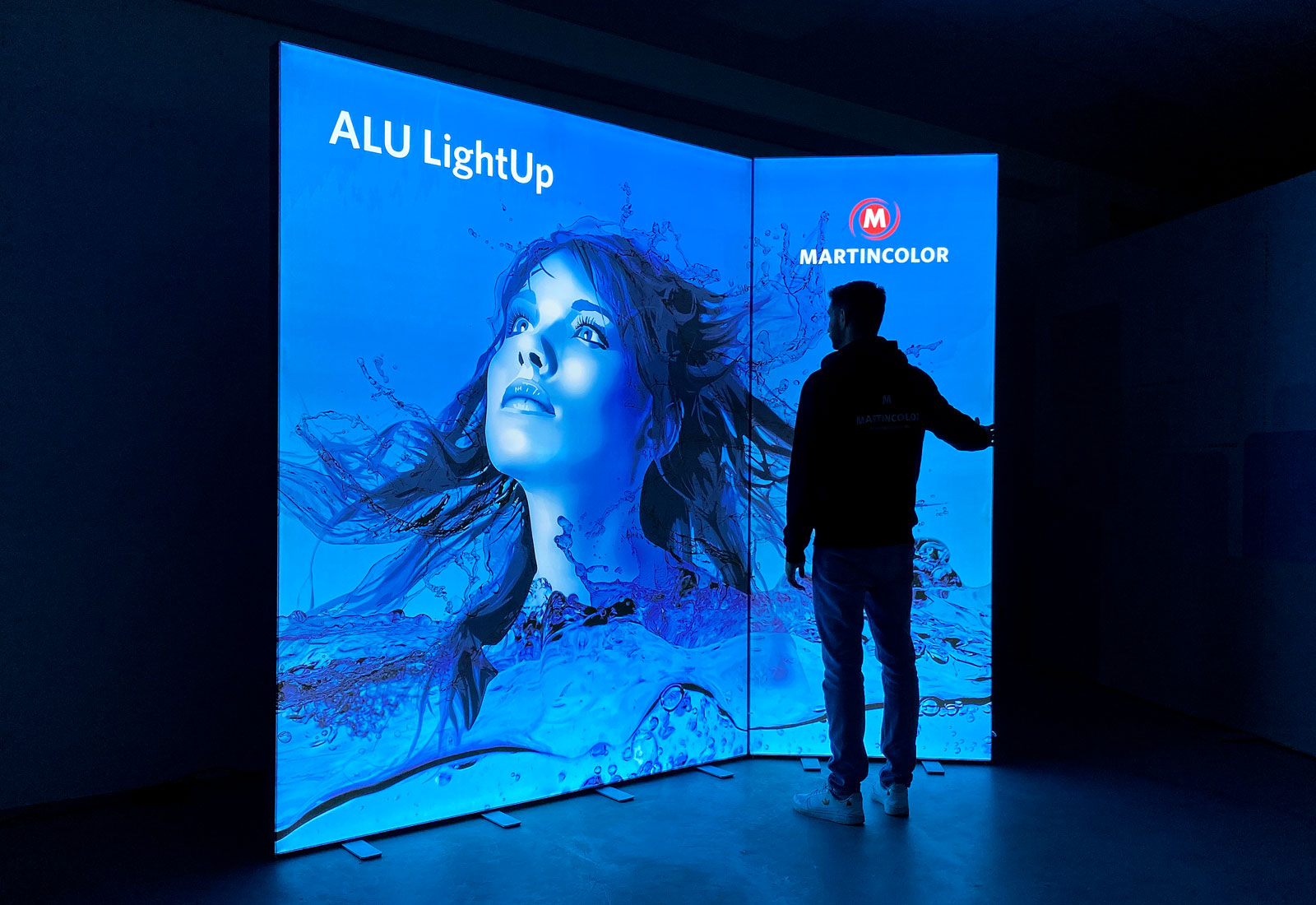 ALU LightUp LED-Messewand